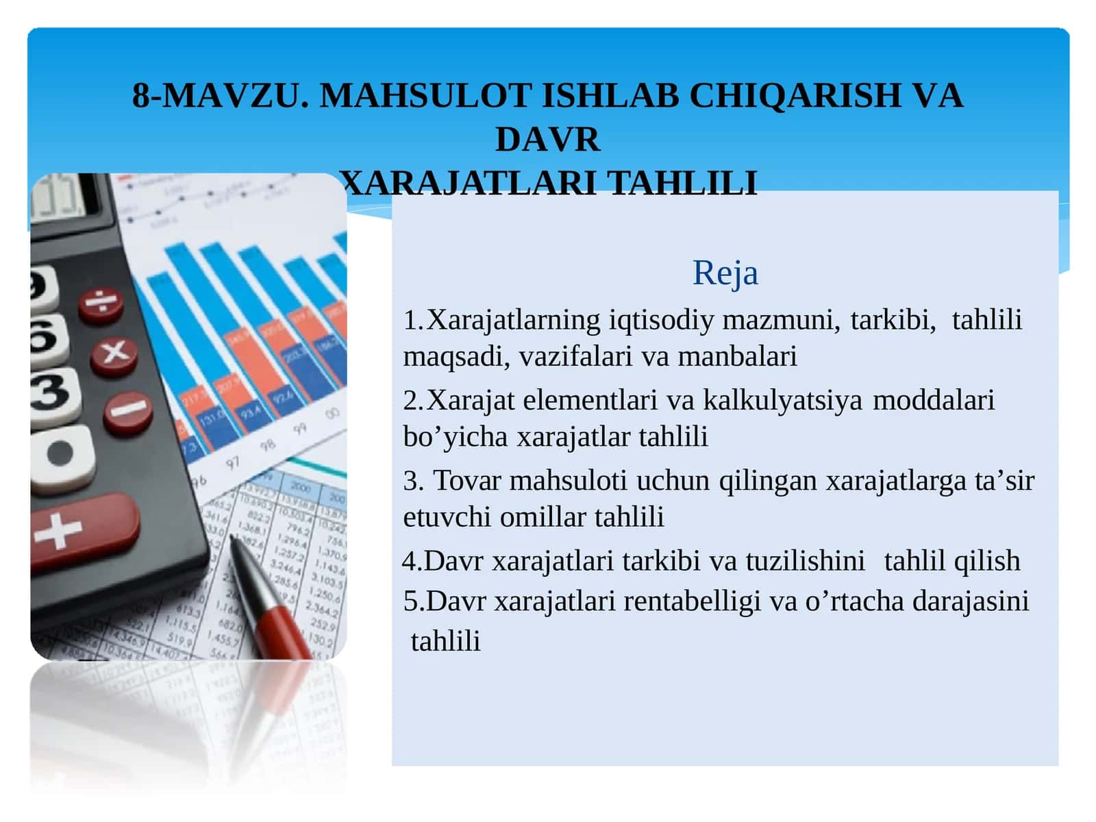 Mahsulot ishlab chiqarish va davr xarajatlari 1
