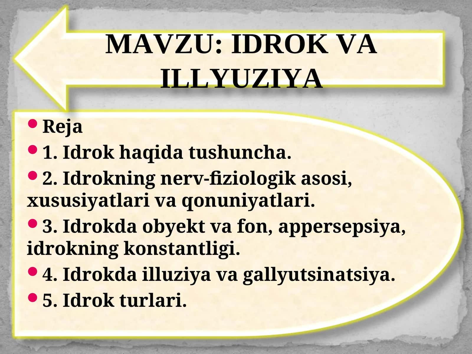 IDROK VA ILLYUZIYA 1