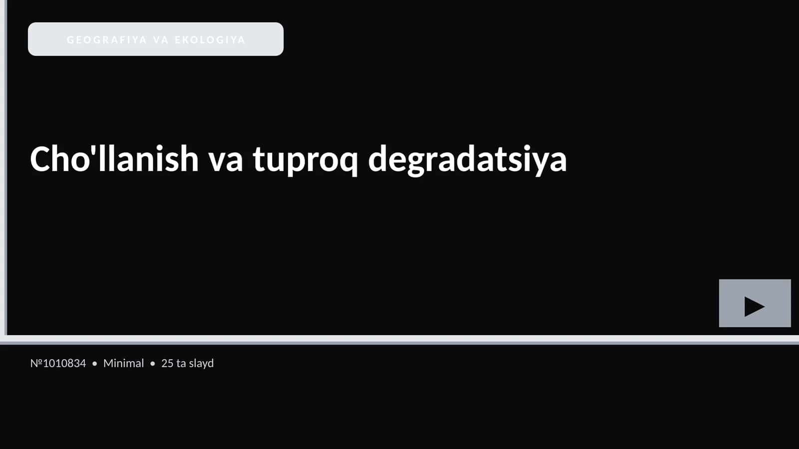 GEOGRAFIYA VA EKOLOGIYA 1