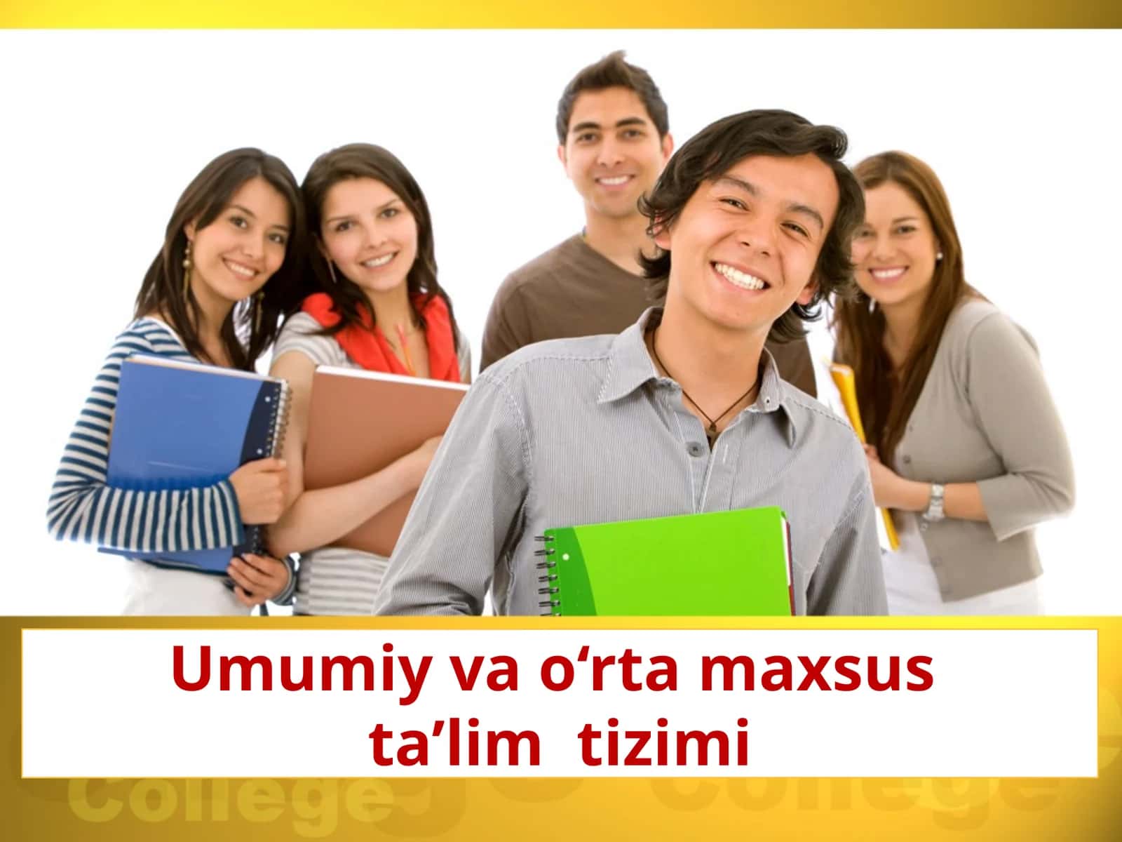 Umumiy va o‘rta maxsulot ta’lim tizimi 1