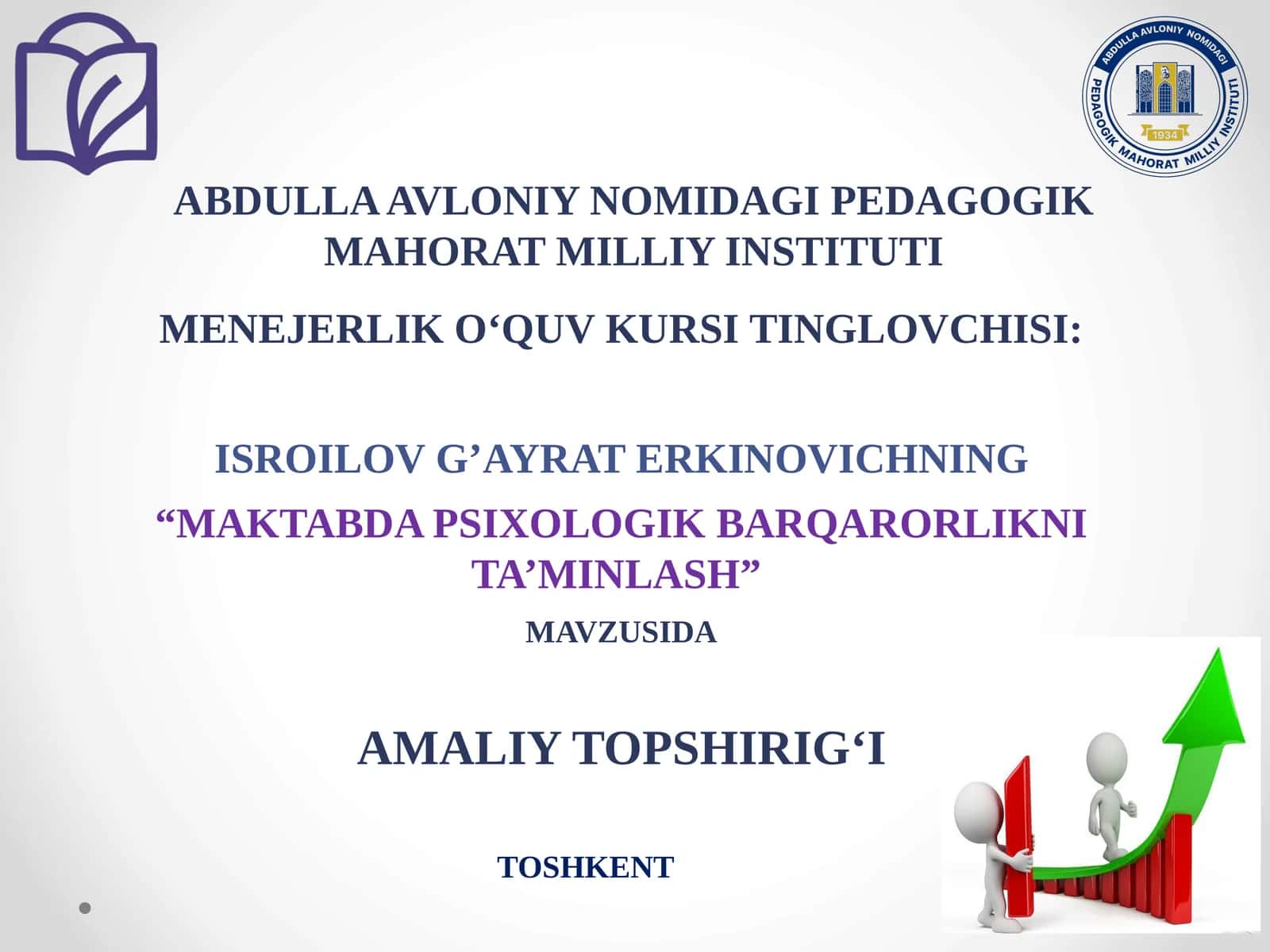 MAKTABDA PSIXOLOGIK BARQARORLIKNI TA’MINLASH 1