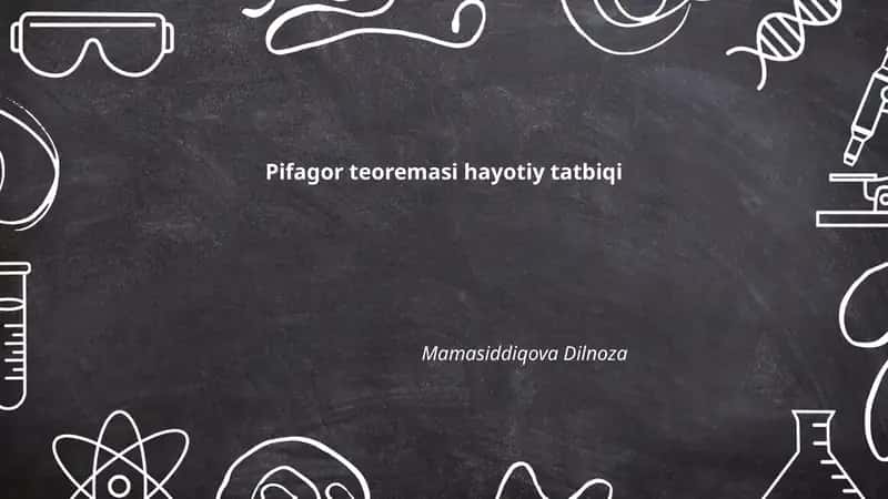 Pifagor teoremasi hayotiy tatbiqi 1