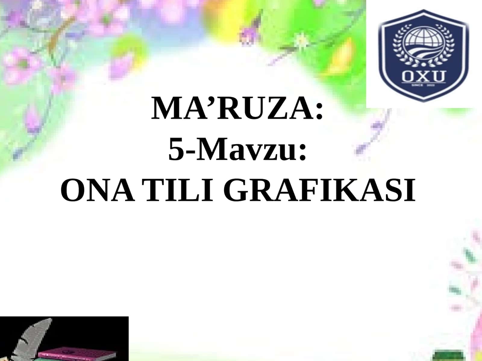 Orfografiya haqida ma’lumot 1