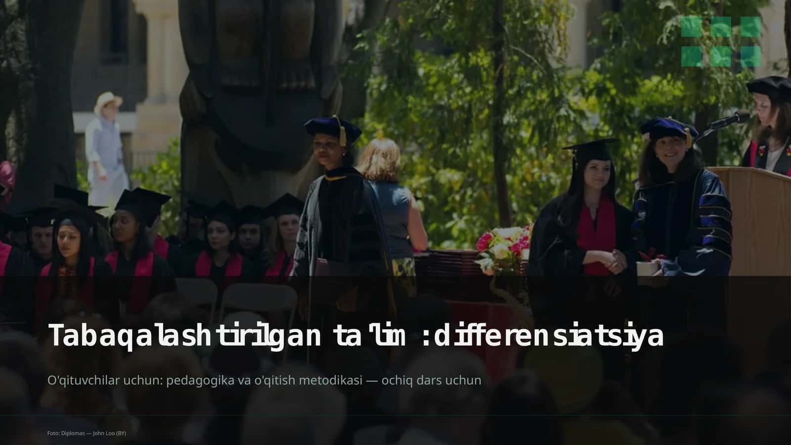 Tabaqalashtirilgan ta'lim: differensiatsiya 1