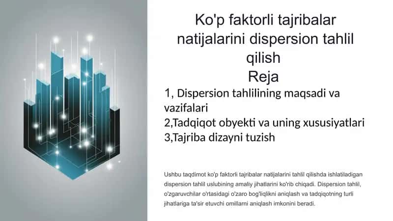 Dispersion tahlil 1