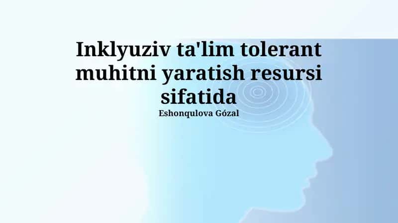 Inklyuziv Ta'lim 1