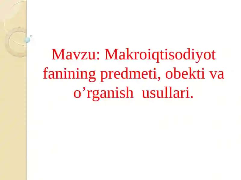 Makroiqtisodiyot
