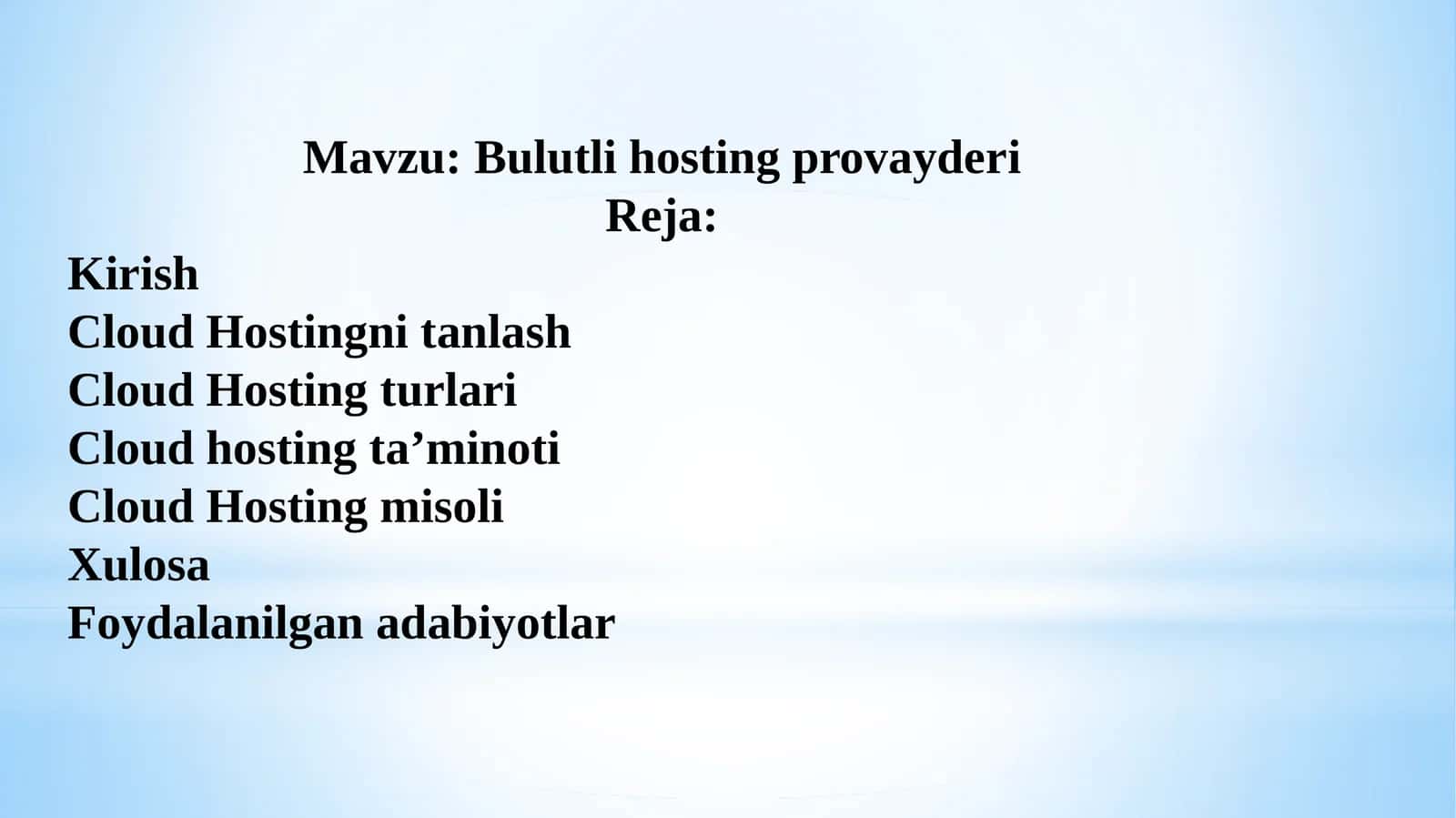 Bulutli  hosting  provayderi 1