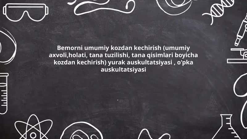 Bemorni umumiy kozdan kechirish 1