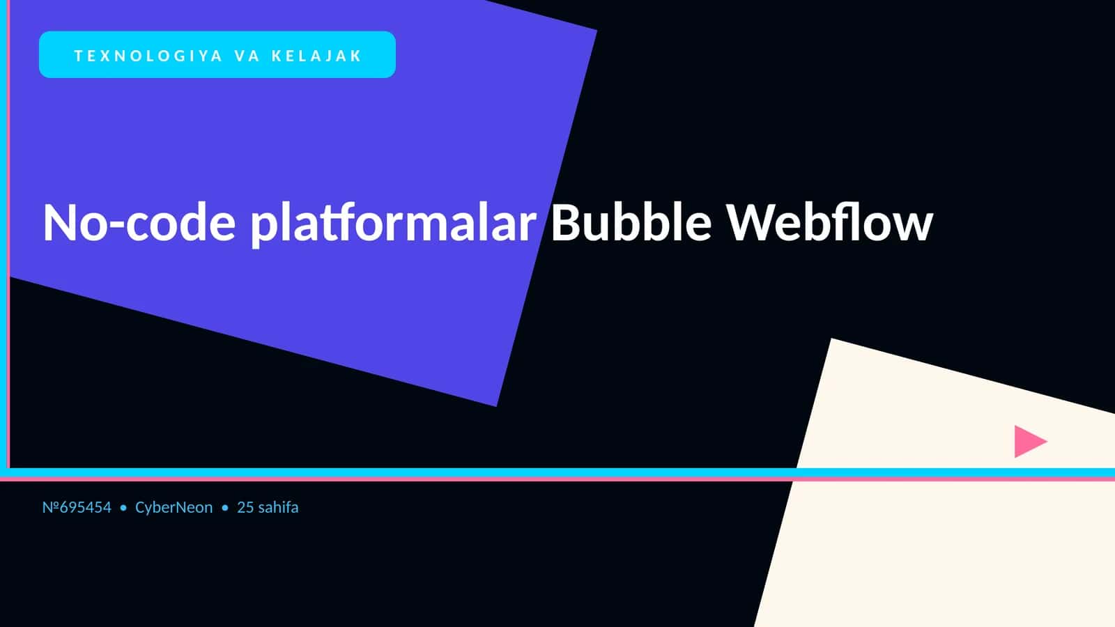Texnologiya va kelajak: No-code platformalar Bubble Webflow 1