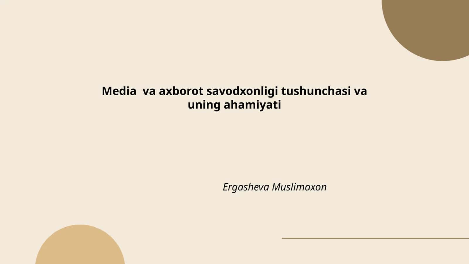 OAV va axborot savodxonligi tushunchasi 1