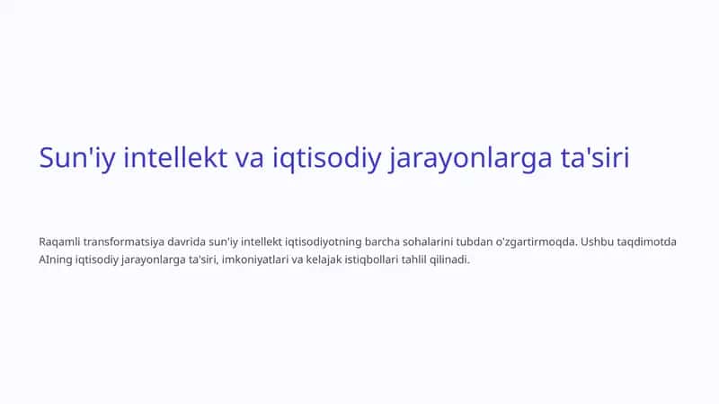 Sun'iy intellekt va iqtisodiy jarayonlarga ta'siri 1