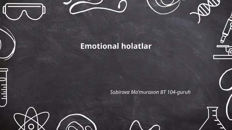 Emotional holatlar 1