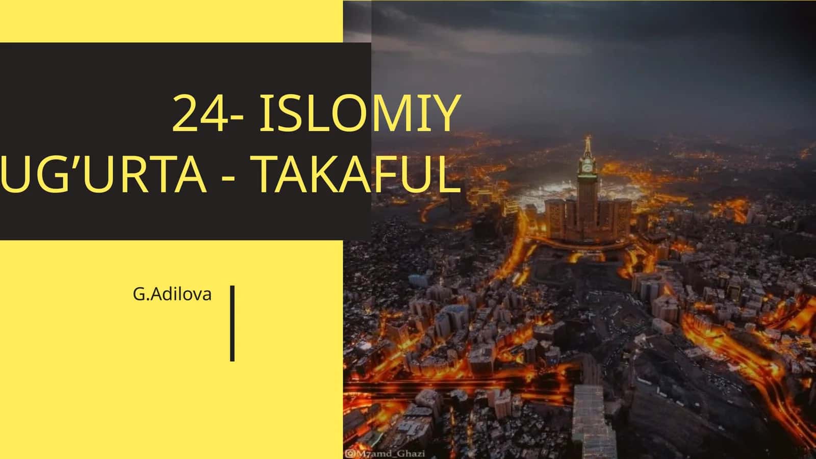 ISLOMIY SUG’URTA - TAKAFUL 1
