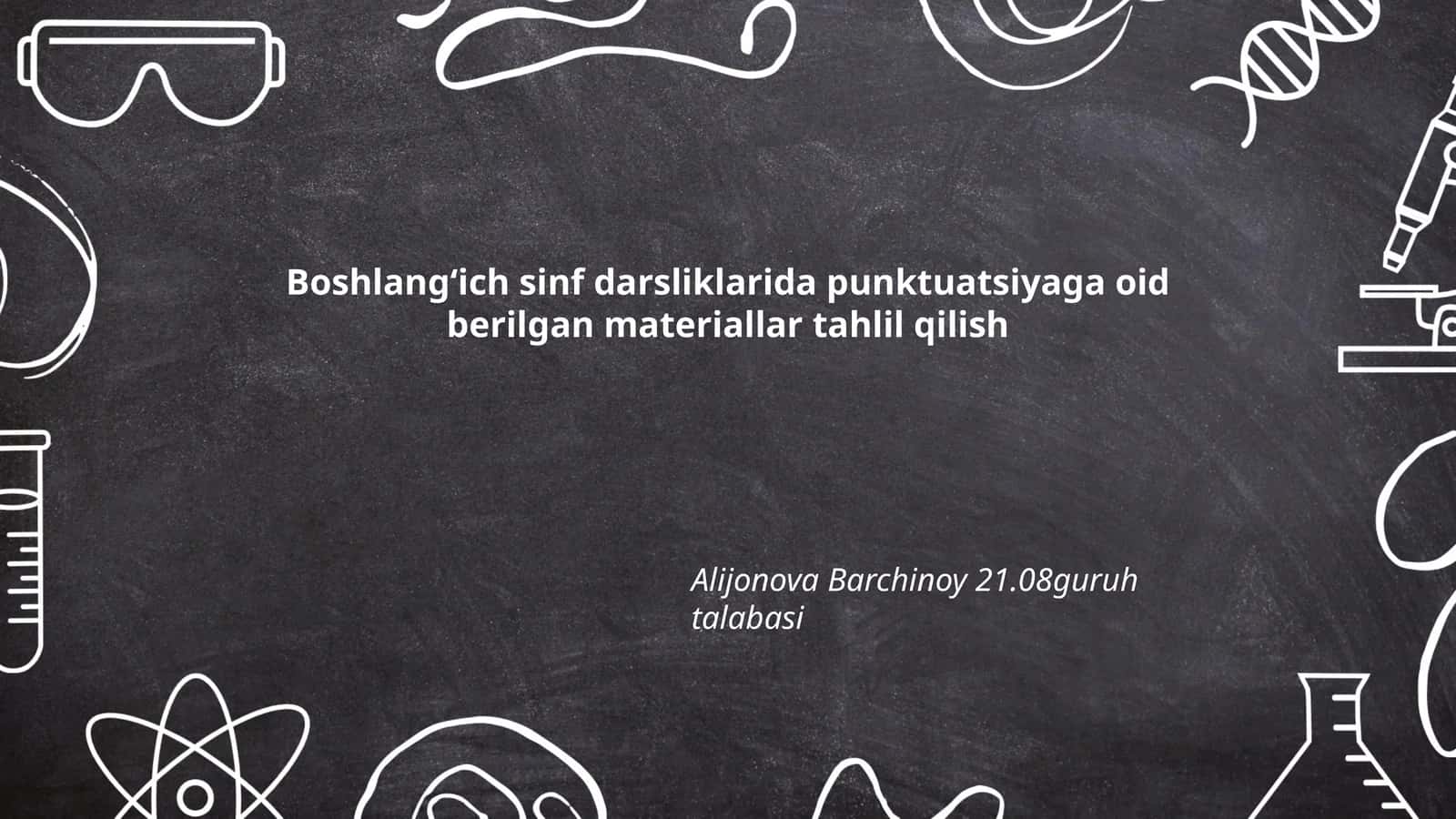 Punktuatsiyaga oid berilgan materiallar tahlili 1