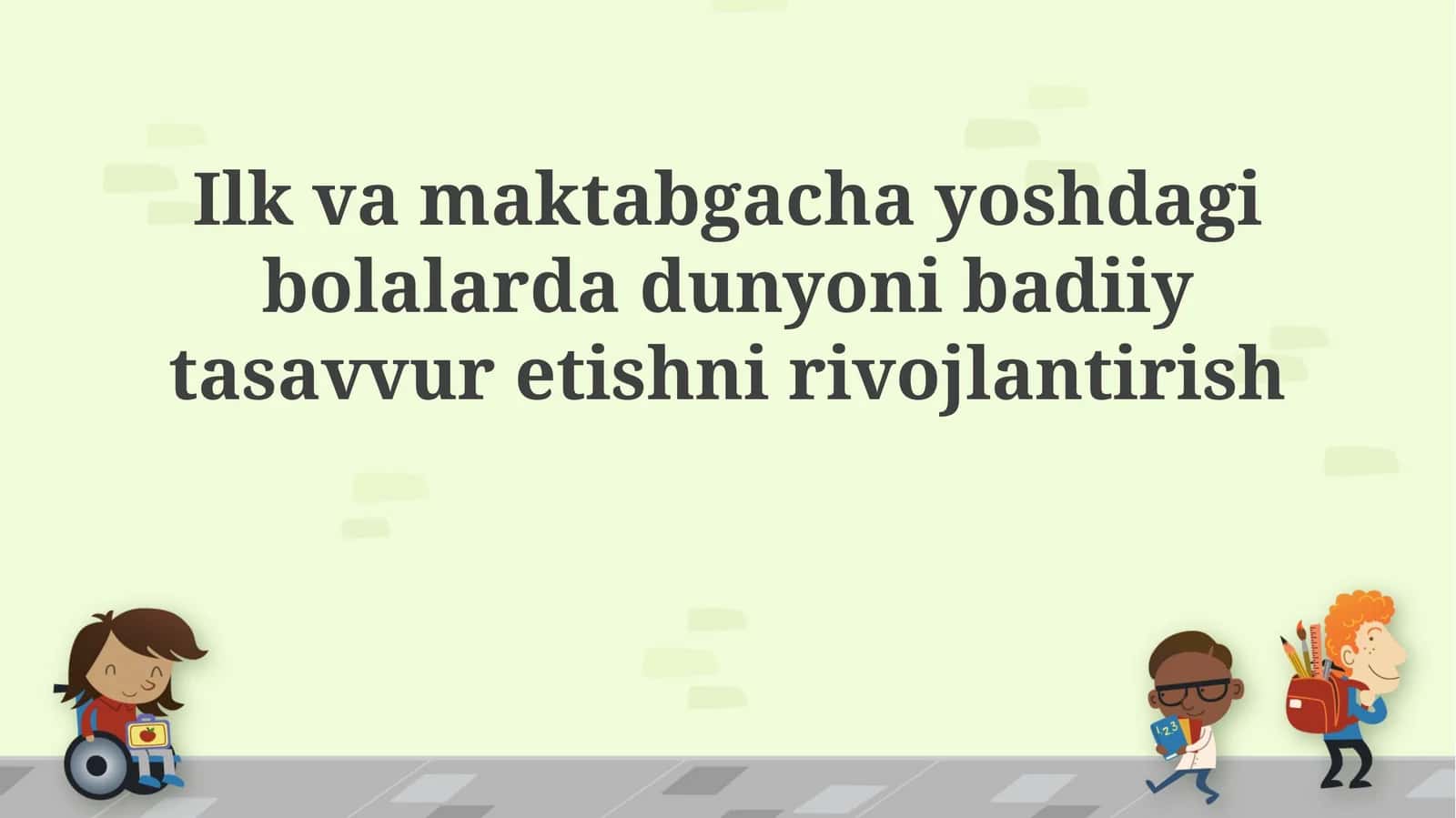Badiiy tasavvur va ijodiy faoliyat 1