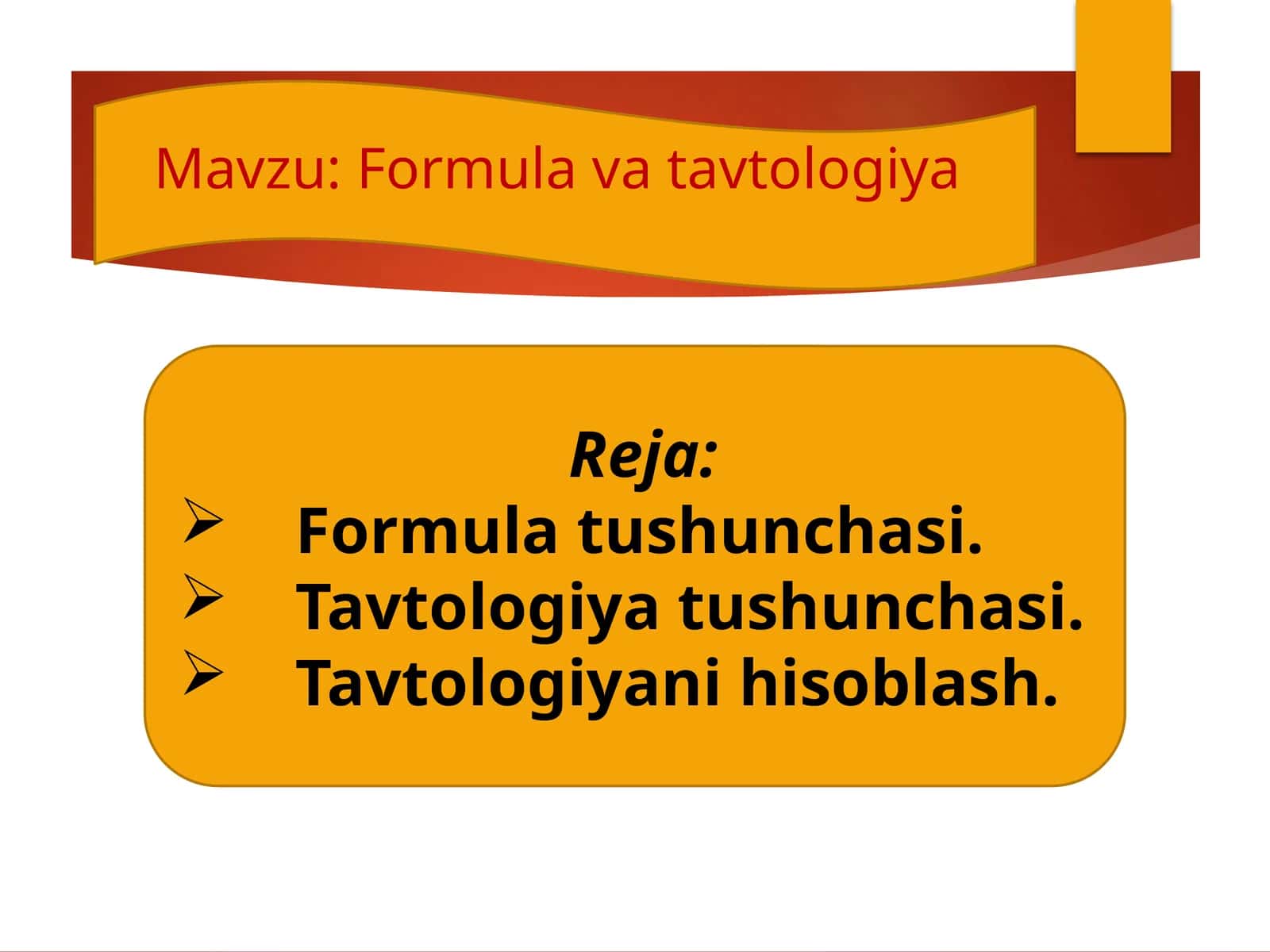 Formulatushunchasi 1