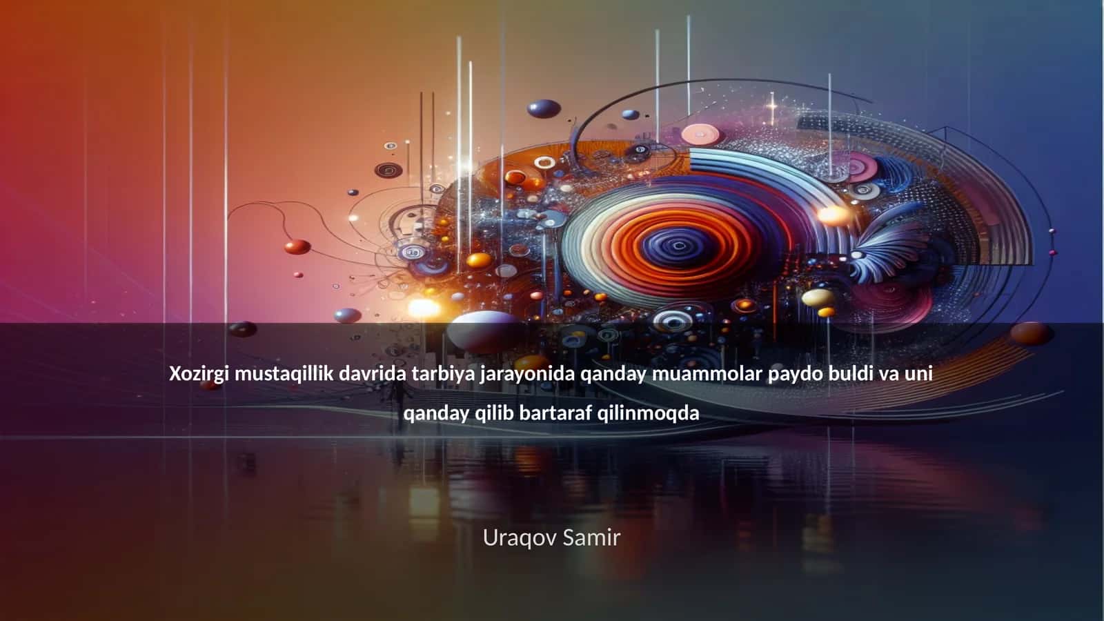 Ta'lim sifatining pasayishi sabablari 1