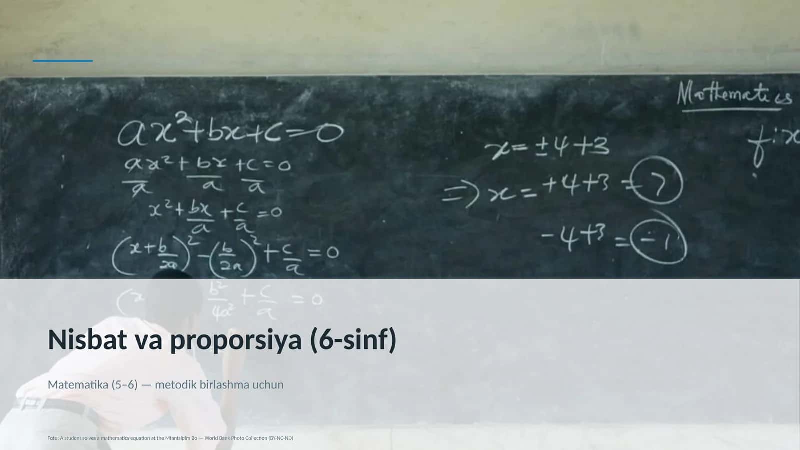 Nisbat va proporsiya (6-sinf) 1