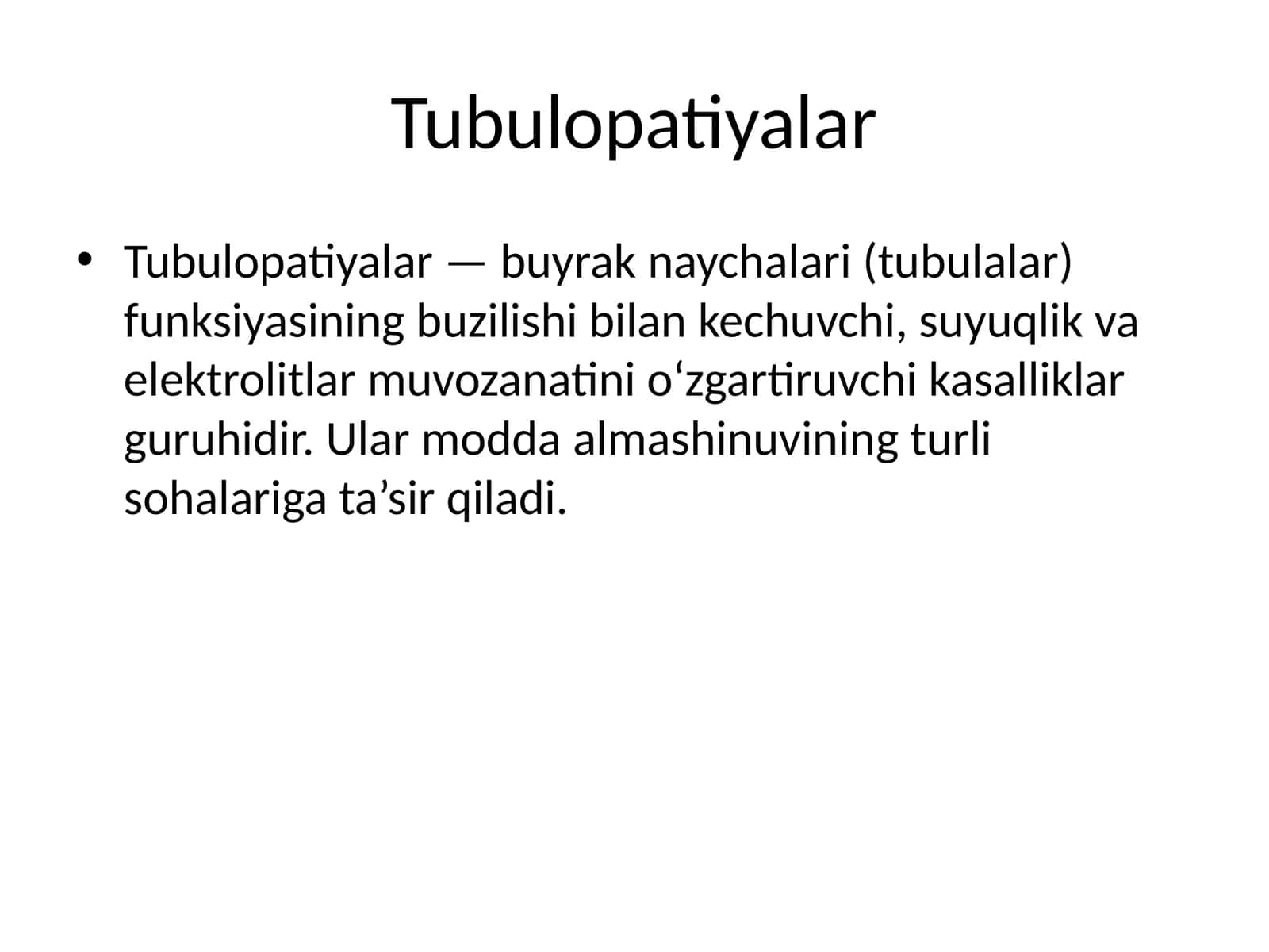 Tubulopatiyalar 1