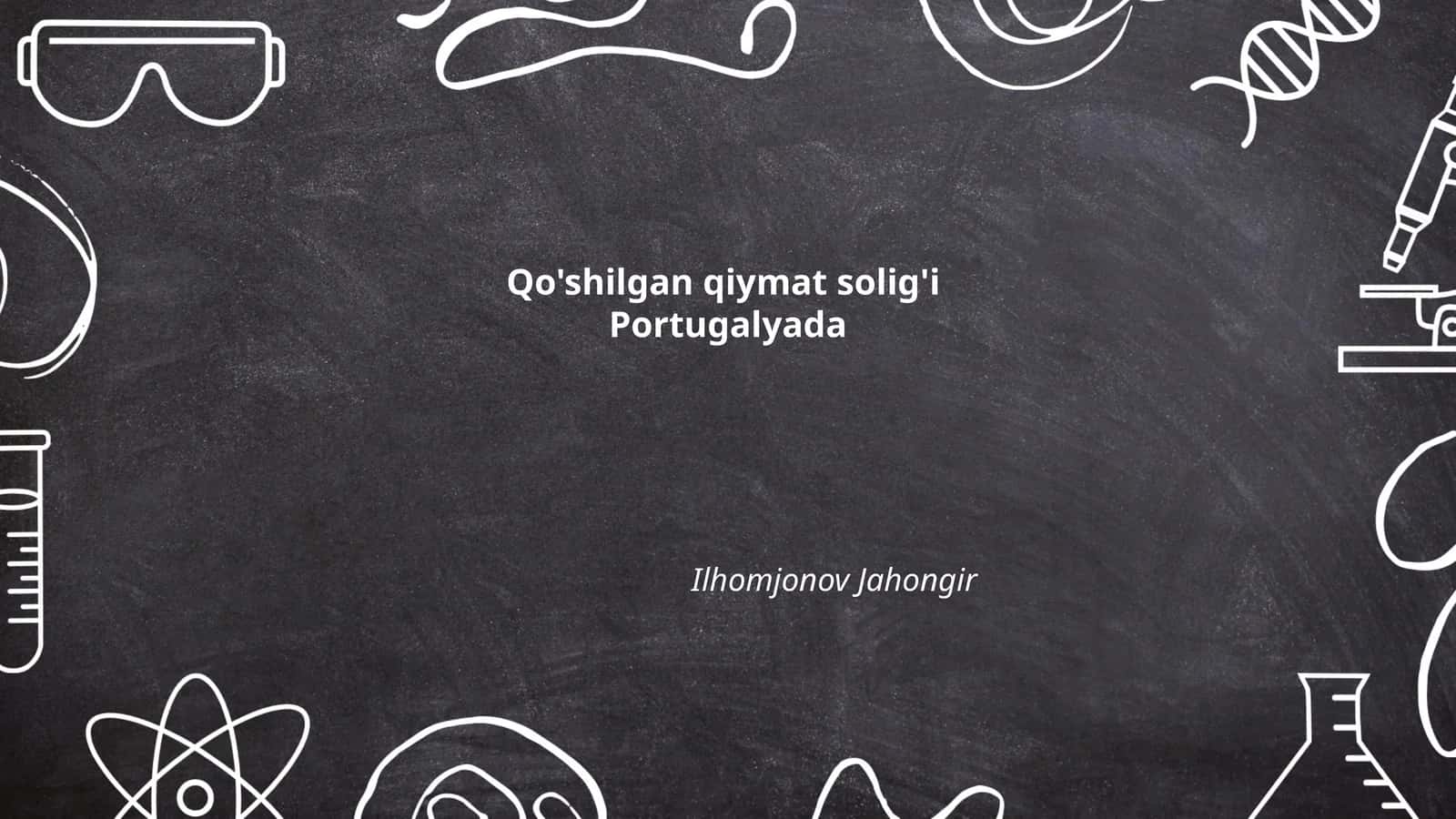 Qo'shilgan qiymat solig'i Portugalyada 1