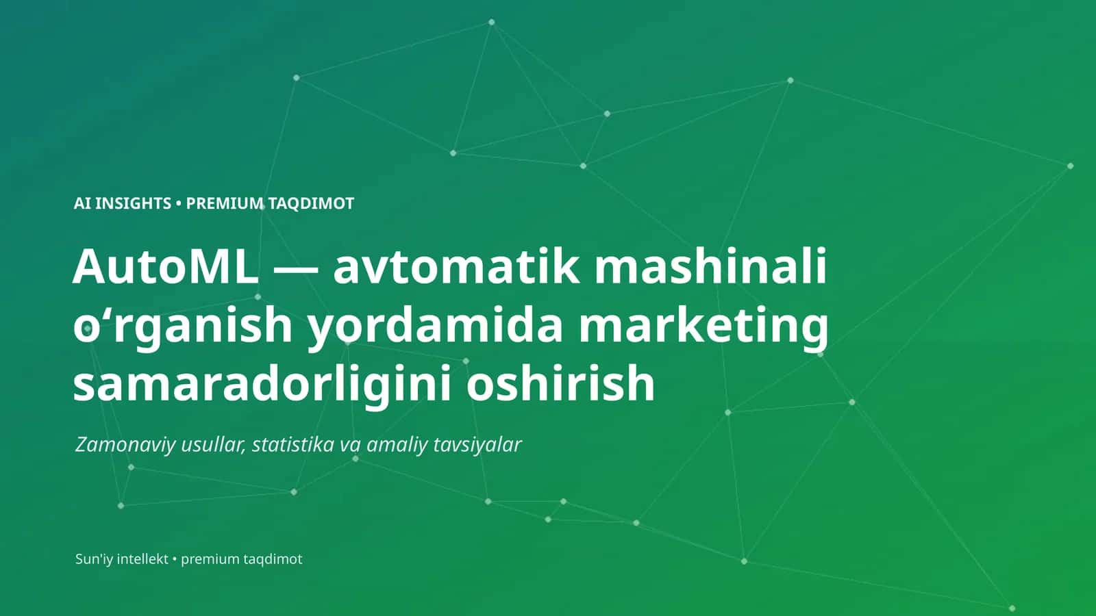AI INSIGHTS • PREMIUM TAQDIMOT 1