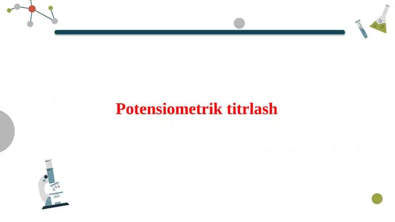 Potensiometrik titrlash 1