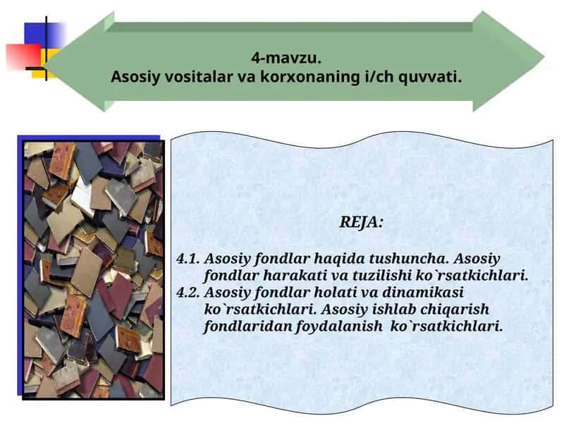 Asosiy Fondlar 1