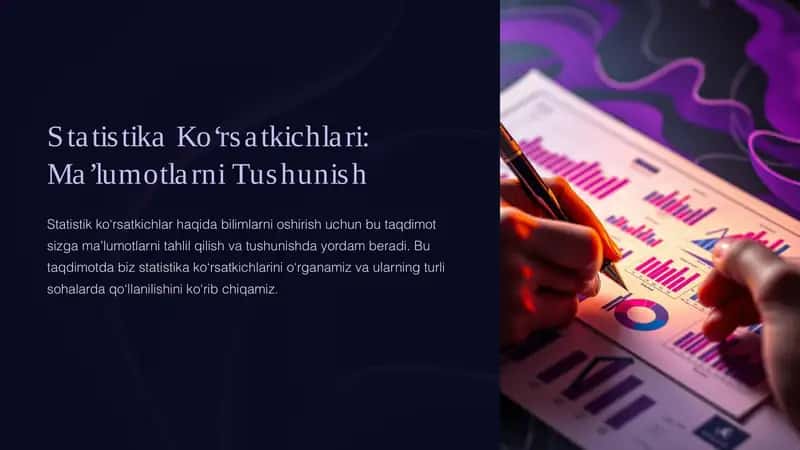 Statistika Koʻrsatkichlari: Maʼlumotlarni Tushunish 1