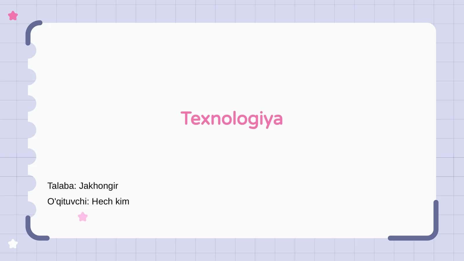 Texnologiya 1