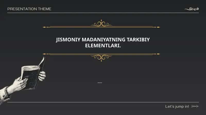 Jismoniy madaniyatning tarkibiy elementlari 1