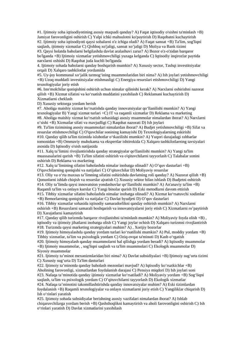 Ijtimoiy soha iqtisodiyoti 1