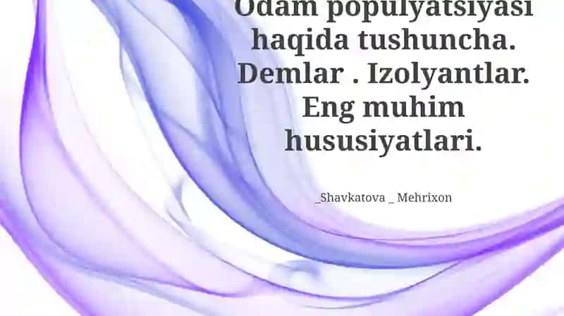 Geografik va Reproduktiv Izolyatsiyalar