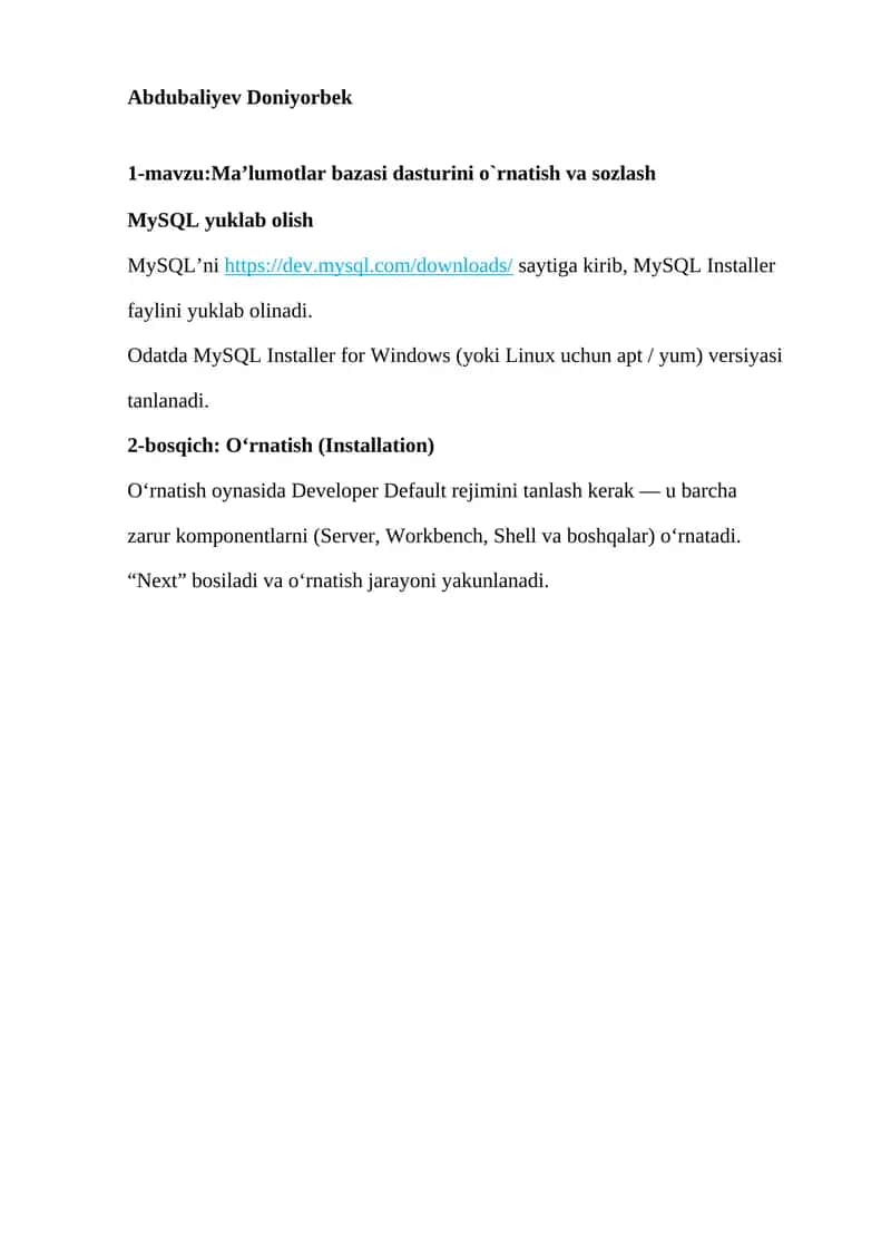 Draw.io / Lucidchart’da ER-diagrammalar loyihalash (Telefonlar do‘koni) 1