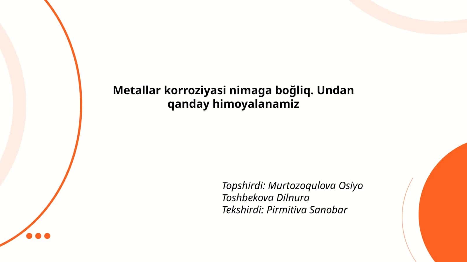 Metallar korroziyasi nimaga boğliq 1