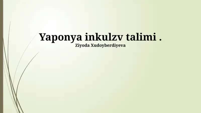 Yaponya inkluziv talimi 1