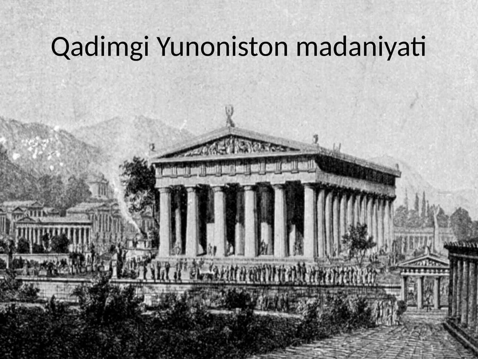 Qadimgi Yunoniston madaniyati 1