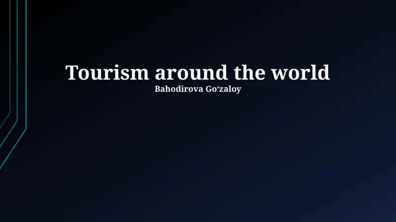 Global Tourism Trends 1