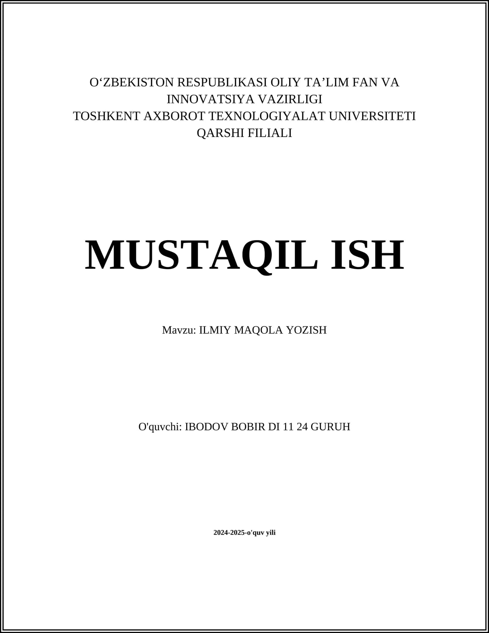 ILMIY MAQOLA YOZISH 1