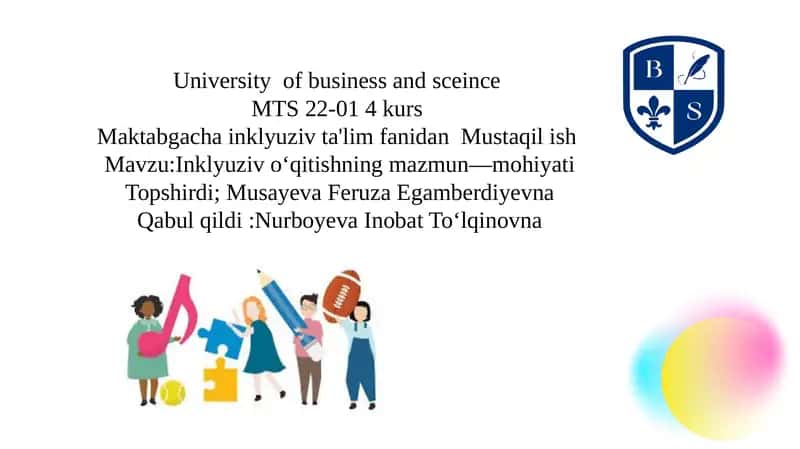 Inklyuziv o‘qitishning mazmun—mohiyati 1