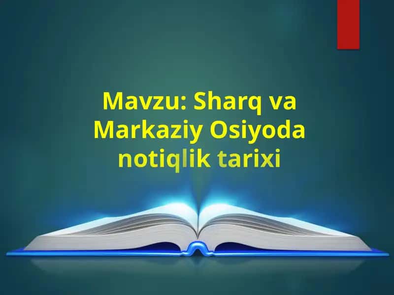 Sharq va Markaziy Osiyoda notiqlik tarixi 1