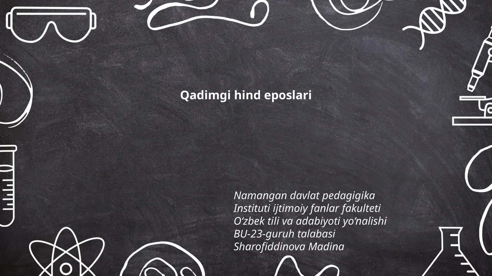 Qadimgi hind eposlari 1