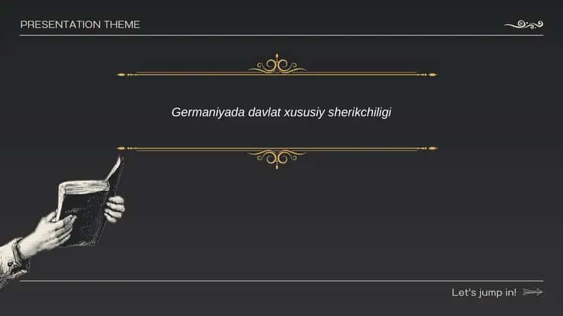 Germaniyada Davlat-Xususiy Sherikchiligi 1