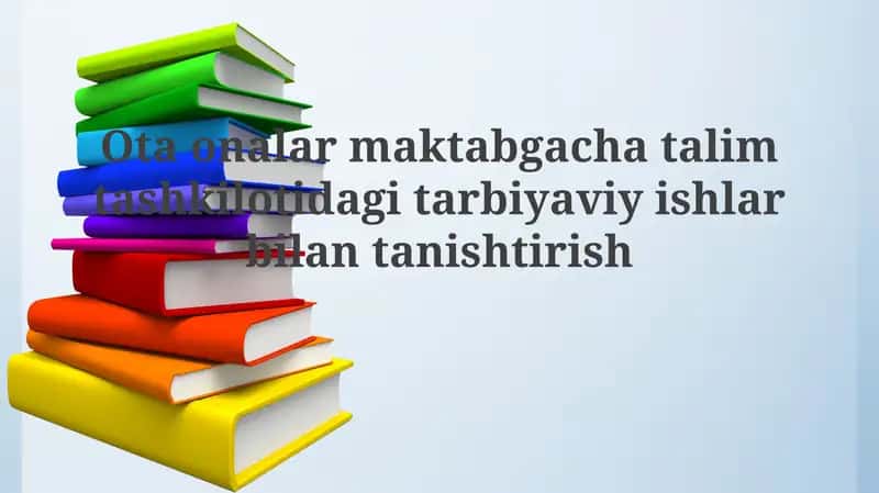 Maktabgacha ta'lim tashkilotlarining asosiy yo'nalishlari 1