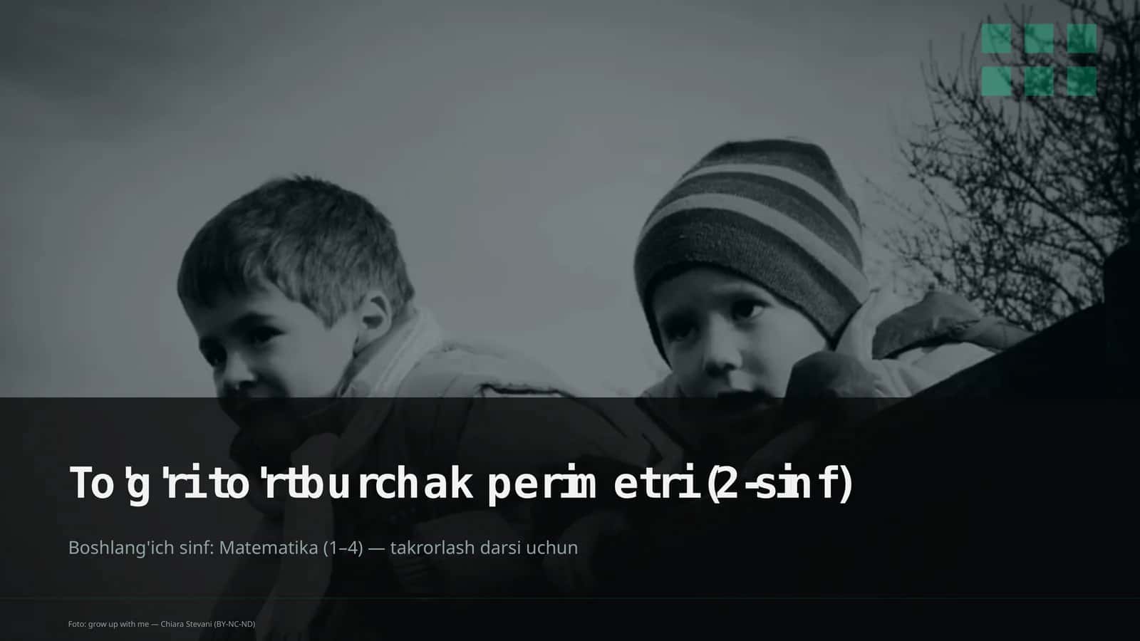 To'g'ri to'rtburchak perimetri (2-sinf) 1