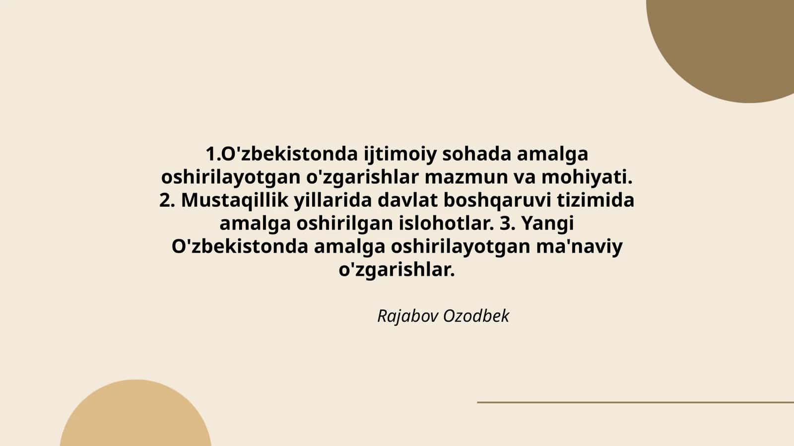 Rajabov Ozodbek 1