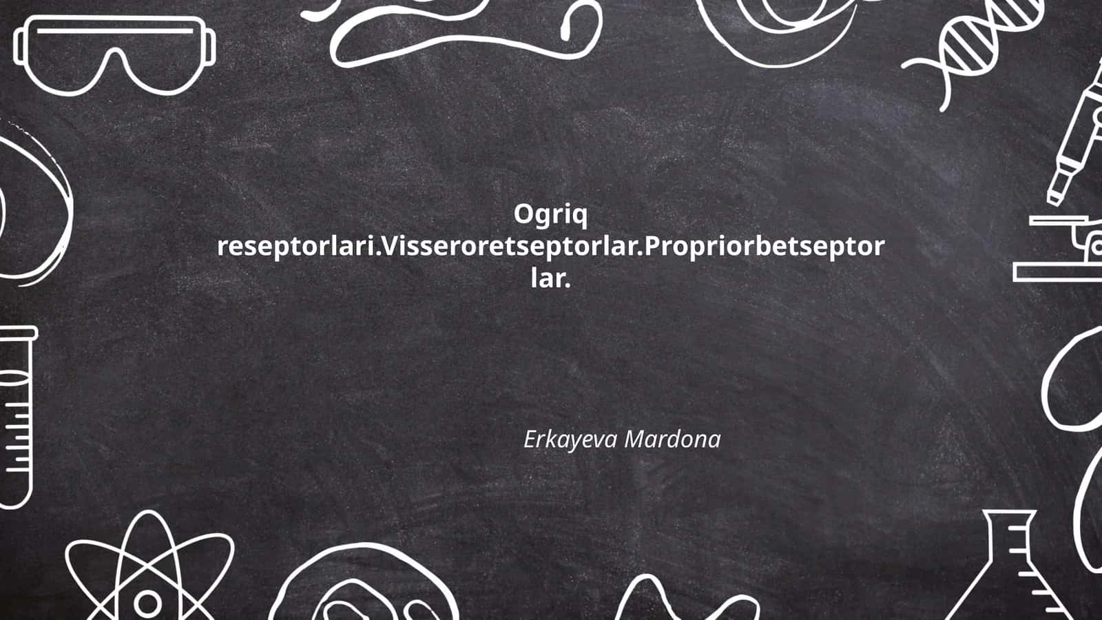 Og'riq retseptorlari 1