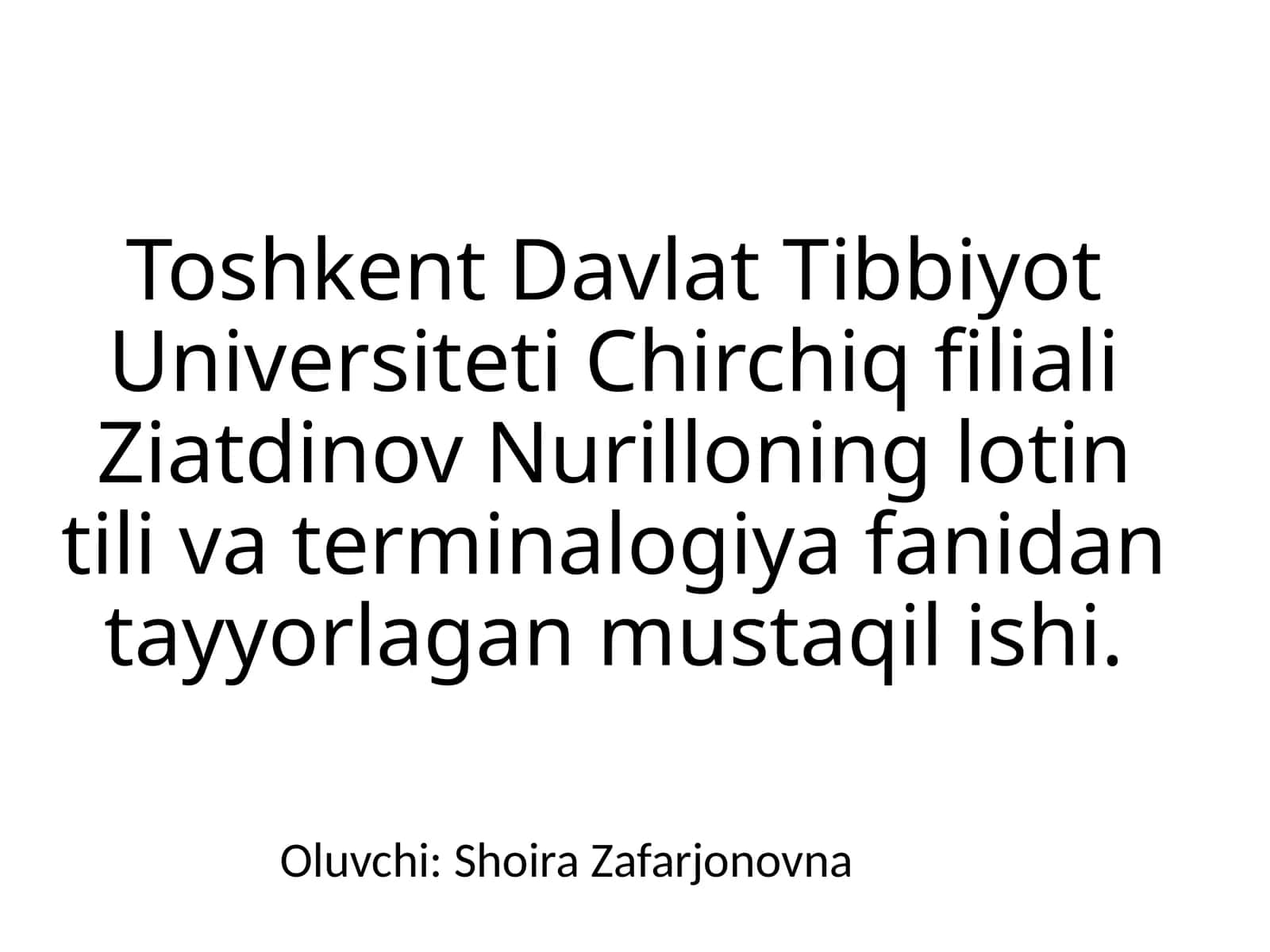 Dorivor oʻsimliklar 1