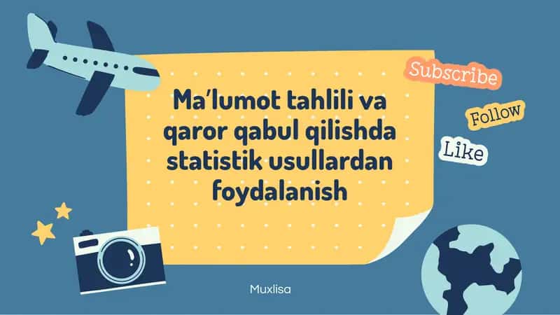 Statistik Usullar Asoslari 1