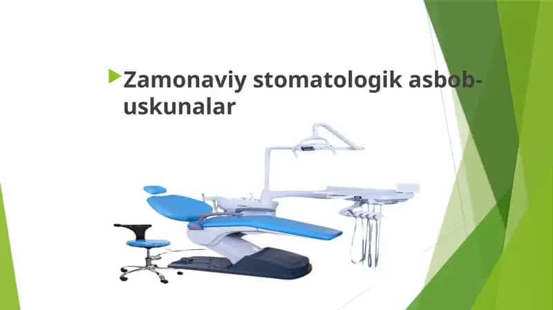 Zamonaviy stomatologik asbob-uskunalar 1